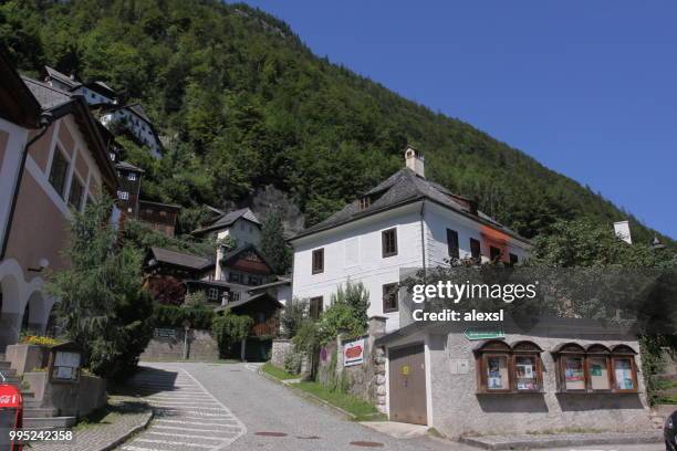 hallstatt village austria - alexsl stock pictures, royalty-free photos & images