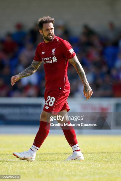 Danny Ings of Liverpool during the Pre-season friendly between Chester City and Liverpool at Swansway Chester Stadium on July 7, 2018 in Chester,...