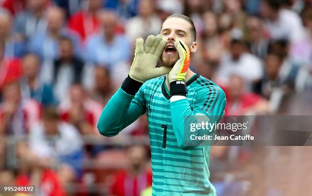 Goalkeeper of Spain David de Gea during the 2018 FIFA World Cup Russia Round of 16 match between Spain and Russia at Luzhniki Stadium on July 1, 2018...