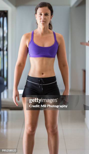 after photos of gym challenge - before and after weight loss stock pictures, royalty-free photos & images