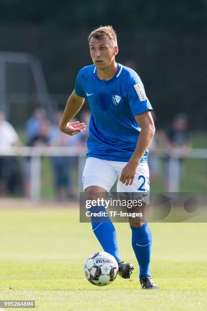 Robert Tesche of Bochum controls the ball during the Friendly match between FC Bruenninghausen and VfL Bochum on July 4, 2018 in Bochum, Germany.