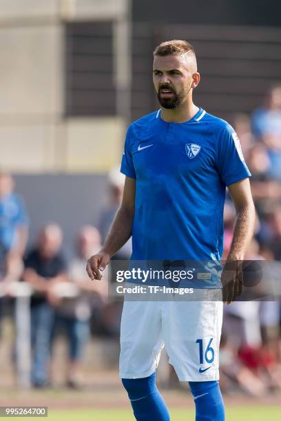 Lukas Hinterseer of Bochum looks on during the Friendly match between FC Bruenninghausen and VfL Bochum on July 4, 2018 in Bochum, Germany.