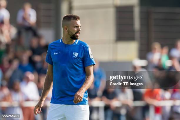 Lukas Hinterseer of Bochum looks on during the Friendly match between FC Bruenninghausen and VfL Bochum on July 4, 2018 in Bochum, Germany.