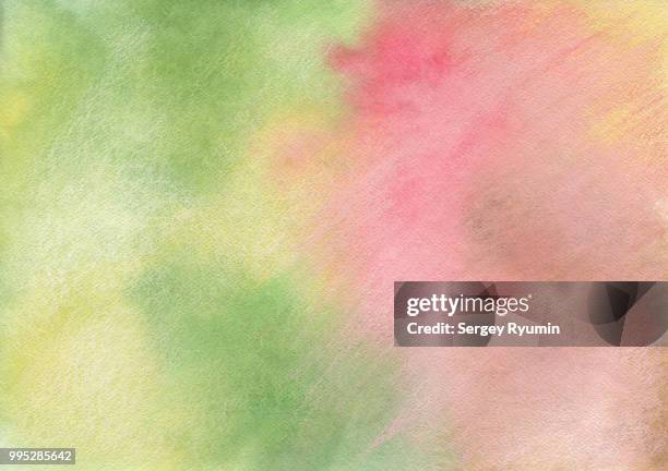 hand-drawn abstract background on watercolor paper. - acquerello su carta foto e immagini stock