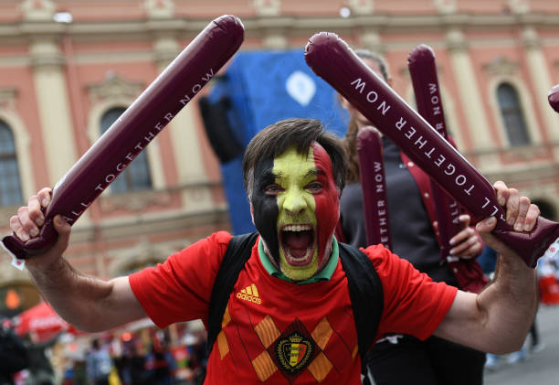 RUS: Belgium v France: Semi Final - FIFA Fan Festival