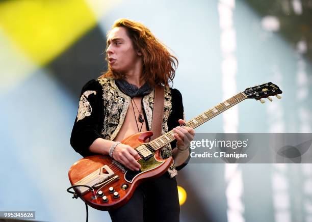 Jake Kiszka of Greta Van Fleet performs during the 51st Festival d'ete de Quebec on July 9, 2018 in Quebec City, Canada.