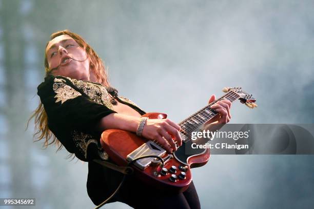 Jake Kiszka of Greta Van Fleet performs during the 51st Festival d'ete de Quebec on July 9, 2018 in Quebec City, Canada.