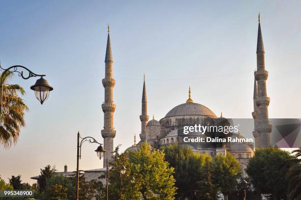 sultan ahmed mosque, also knows as blue mosque, istanbul. - sultan mosque stock pictures, royalty-free photos & images