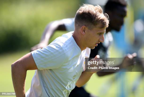 Marc Albrighton during the Leicester City pre-season training camp on July 10, 2018 in Evian, France.