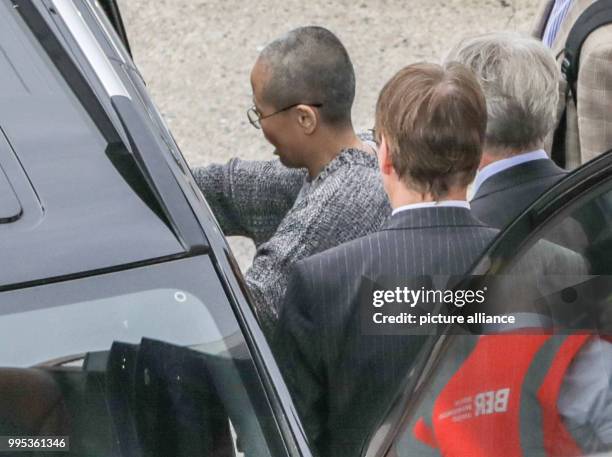 Dpatop - 10 July 2018, Germany, Berlin: Liu Xia, widow of the Nobel Peace Prize laureate, Liu Xiaobo, has landed at Berlin Tegel airport and is...