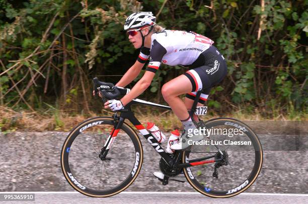 Eleonora van Dijk of The Netherlands and Team Sunweb / during the 29th Tour of Italy 2018 - Women, Stage 5 a 122,6km stage from Omegna to Omegn /...