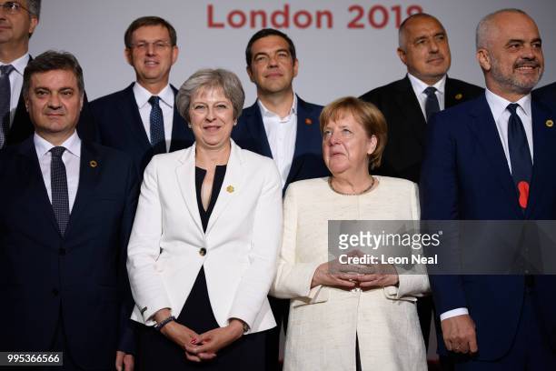 Bosnia's Prime Minister Denis ZvizdicSlovenia's Prime Minister Miro Cerar, Britain's Prime Minister Theresa May, Greece's Prime Minister Alexis...