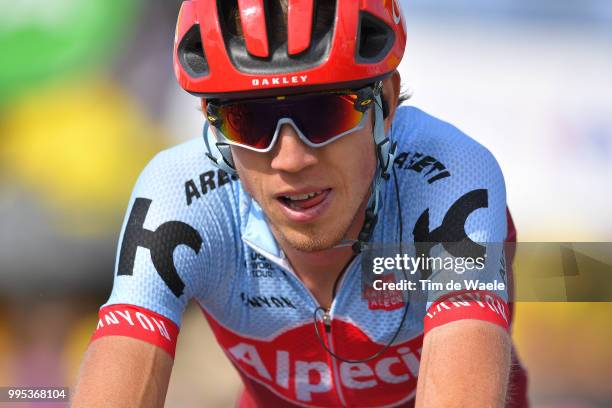 Arrival / Ilnur Zakarin of Russia and Team Katusha / during the 105th Tour de France 2018, Stage 4 a 195km stage from La Baule to Sarzeau / TDF / on...