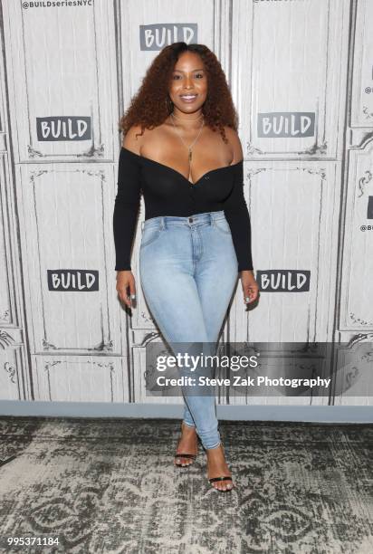Charmaine visits Build Series to discuss "Black Ink Crew Chicago" at Build Studio on July 10, 2018 in New York City.