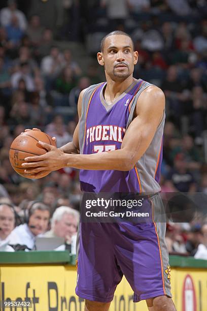 Grant Hill of the Phoenix Suns looks to pass the ball against the Milwaukee Bucks on April 3, 2010 at the Bradley Center in Milwaukee, Wisconsin....