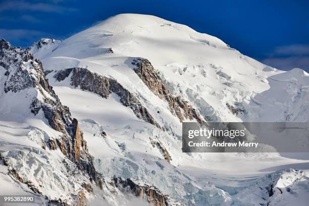 mont blanc summit, peak - pinnacle peak fotografías e imágenes de stock