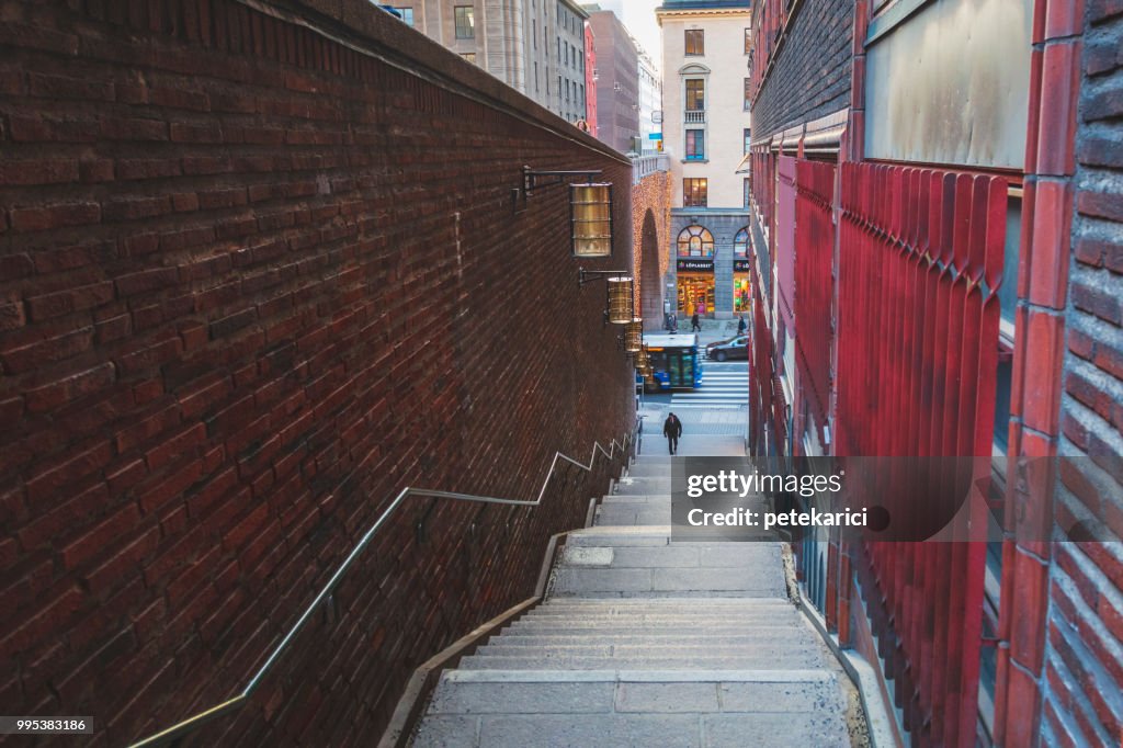 Stairs on Kungsgatan, Stockholm, Sweden