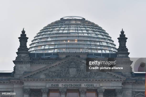 The dome of the Reichstag building can be seen in the morning in Berlin, Germany, 25 September 2017. In future, after the federal parliamentary...