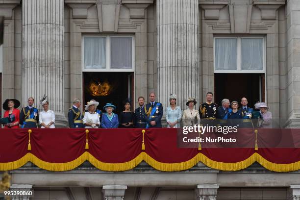 Prince and Princess Michael of Kent, Prince Edward, Earl of Wessex, Sophie, Countess of Wessex, Prince Charles, Prince of Wales, Prince Andrew, Duke...