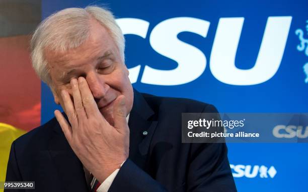 Bavarian premier Horst Seehofer attends a meeting of the CSU leadership in Munich, Germany, 25 September 2017. Photo: Sven Hoppe/dpa