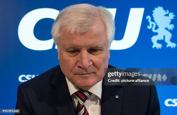 Bavarian premier Horst Seehofer attends a meeting of the CSU leadership in Munich, Germany, 25 September 2017. Photo: Sven Hoppe/dpa