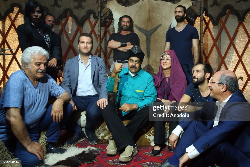 Venezuelan President Nicolas Maduro's visit to set of Turkish TV show "Dirilis Ertugrul"