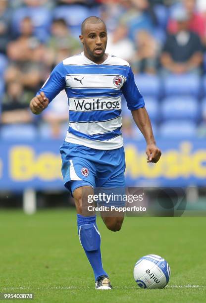 Marcus Williams of Reading in action during the Npower Championship match between Reading and Scunthorpe United at the Madejski Stadium on August 7,...