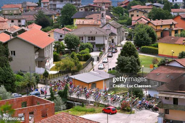 Elisa Longo Borghini of Italy and Team Wiggle High5 Green Mountain Jersey / Peloton / Village / Omegna / Landscape / during the 29th Tour of Italy...