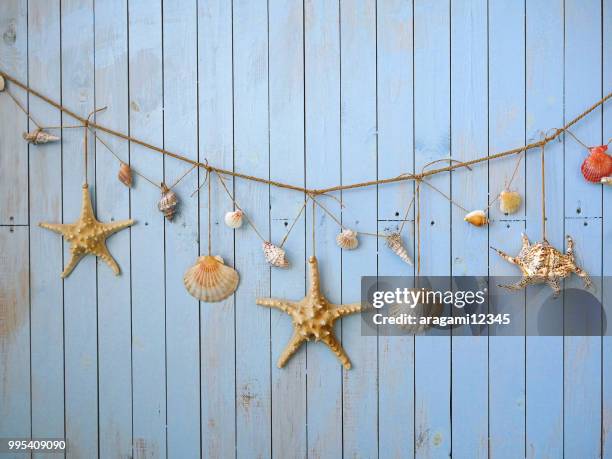 Shells On Rope 205 Hanging Seashells Stock Photos, High-Res Pictures, and Images ...