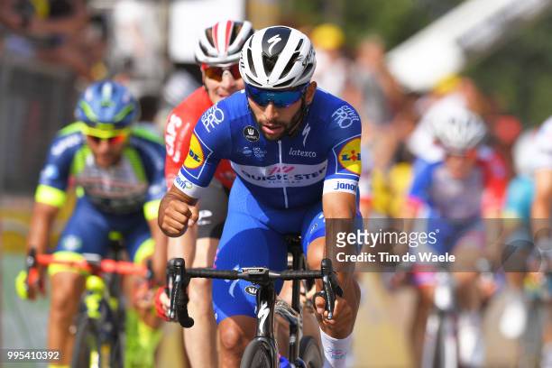 Arrival / Fernando Gaviria of Colombia and Team Quick-Step Floors / Celebration / during the 105th Tour de France 2018, Stage 4 a 195km stage from La...