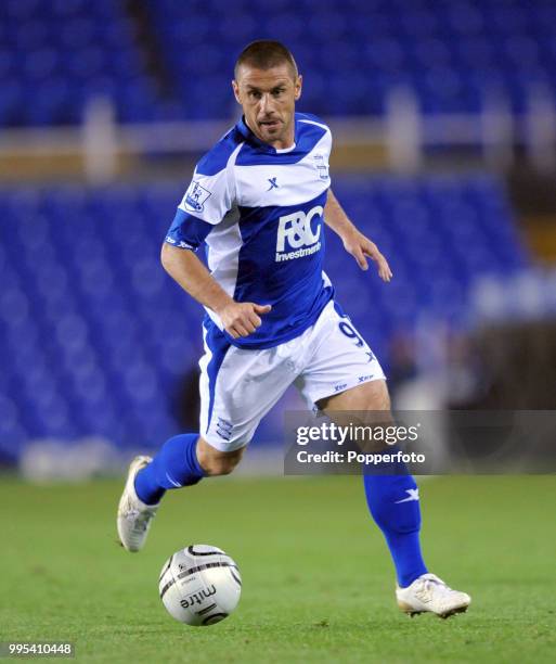 Kevin Phillips of Birmingham City in action during the Carling Cup 3rd Round tie between Birmingham City and Milton Keynes Dons at St Andrews on...