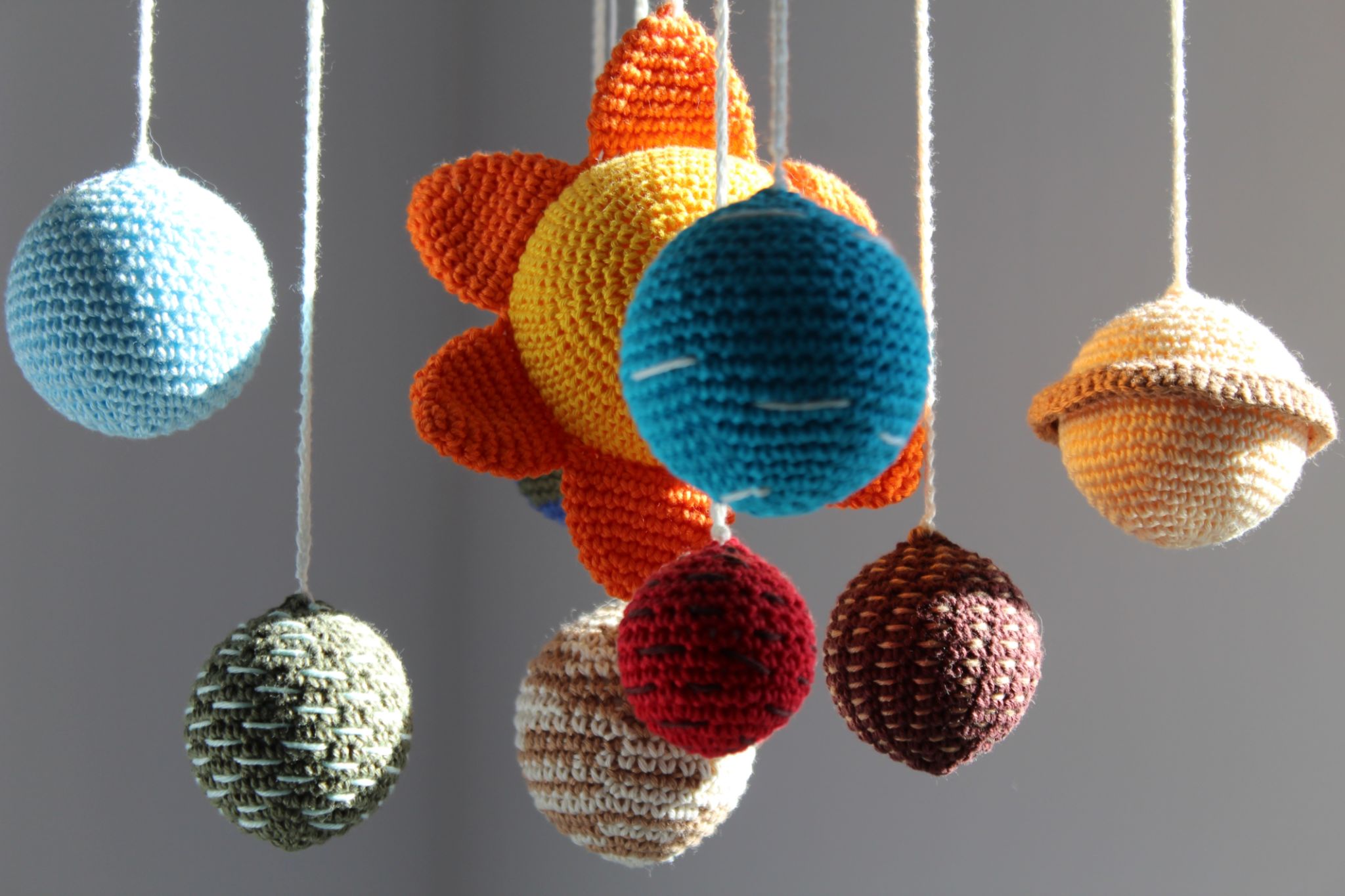 crochet baby mobile