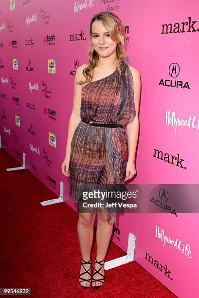 Actress Bridgit Mendler arrives at the 12th annual Young Hollywood Awards sponsored by JC Penney , Mark. & Lipton Sparkling Green Tea held at the...