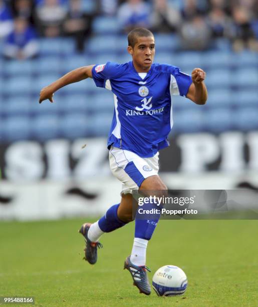 Kyle Naughton of Leicester City in action during the Npower Championship match between Leicester City and Preston North End at the King Power Stadium...