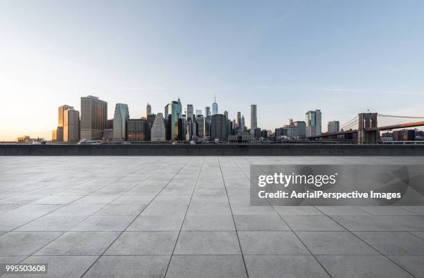 city parking lot of manhattan - flat top stock pictures, royalty-free photos & images