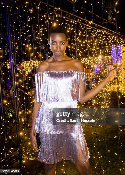 Maria Borges attends the Ralph & Russo After Party Couture Haute Couture Fall/Winter 2018-2019 show as part of Haute Couture Paris Fashion Week on...