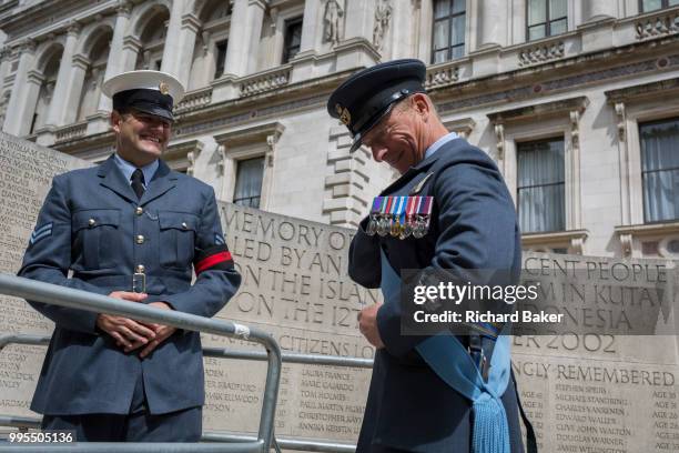 On the 100th anniversary of the Royal Air Force and following a flypast of 100 aircraft formations representing Britain's air defence history which...