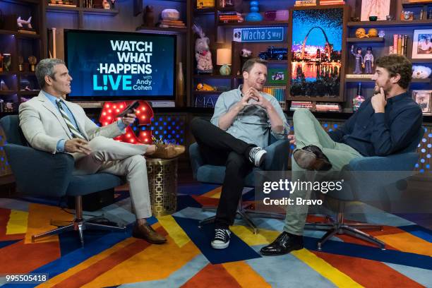 Pictured : Andy Cohen, Dale Earnhardt Jr. And Shep Rose --