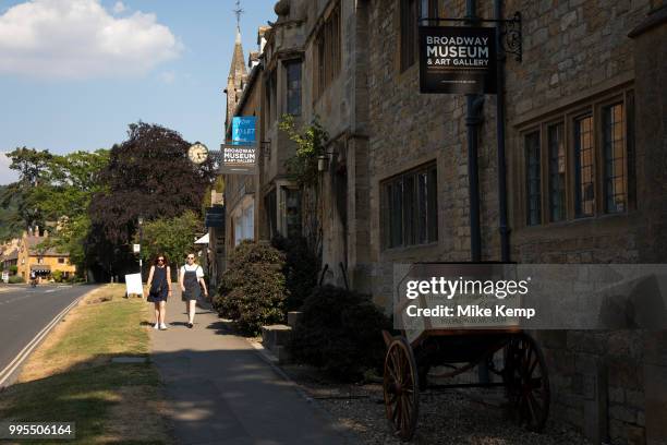 Broadway Museum and Art Gallery in The Cotswolds, United Kingdom. Broadway village lies beneath Fish Hill on the western Cotswold escarpment. The...