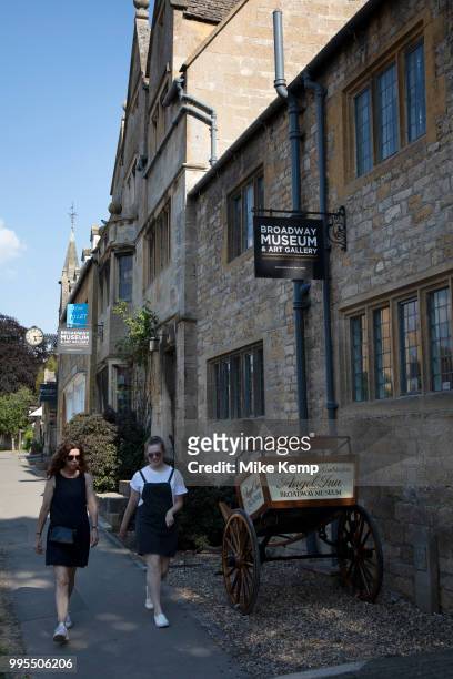Broadway Museum and Art Gallery in The Cotswolds, United Kingdom. Broadway village lies beneath Fish Hill on the western Cotswold escarpment. The...