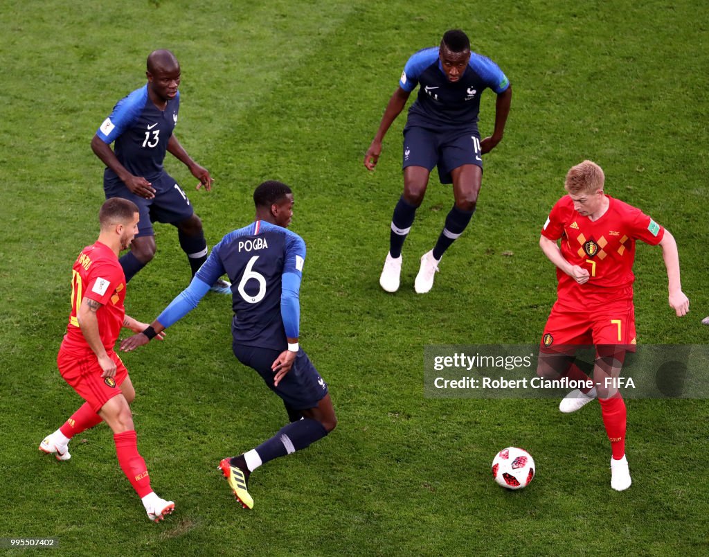 Belgium v France: Semi Final - 2018 FIFA World Cup Russia