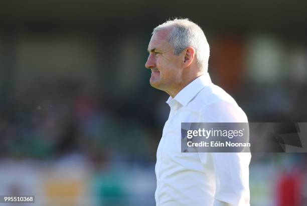 Cork , Ireland - 10 July 2018; Cork City manager John Caulfield prior to the UEFA Champions League 1st Qualifying Round First Leg between Cork City...