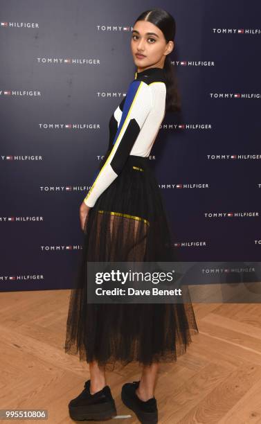 Neelam Gill attends the Tommy Hilfiger x Lewis Hamilton event at the Tommy Hilfiger Regent Street store on July 10, 2018 in London, England.