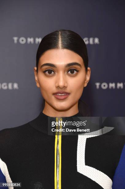 Neelam Gill attends the Tommy Hilfiger x Lewis Hamilton event at the Tommy Hilfiger Regent Street store on July 10, 2018 in London, England.