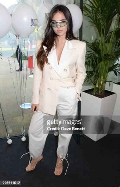 Doina Ciobanu attends the launch party for the inaugural Issue of "Drugstore Culture" at Chucs Serpentine on July 10, 2018 in London, England.
