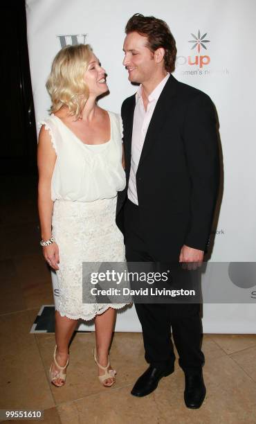 Actress Jennie Garth and husband actor Peter Facinelli attend Step Up Women's Network 7th Annual Inspiration Awards at the Beverly Hilton on May 14,...