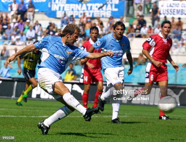 Mendieta Gaizka of Lazio in action during the Serie A 1st Round League match between Lazio and Piacenza , played at the Olympic Stadium in Rome...