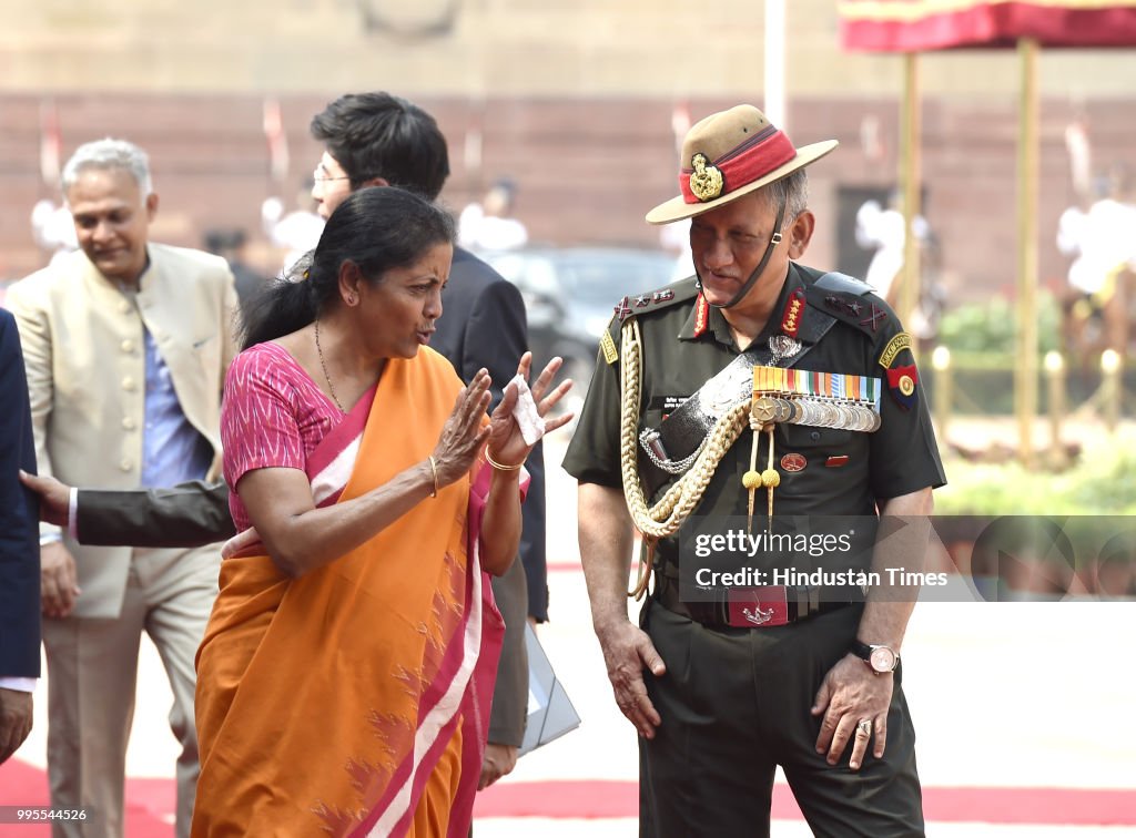 Ceremonial Reception Of South Korean President Moon Jae-In At Rashtrapati Bhawan