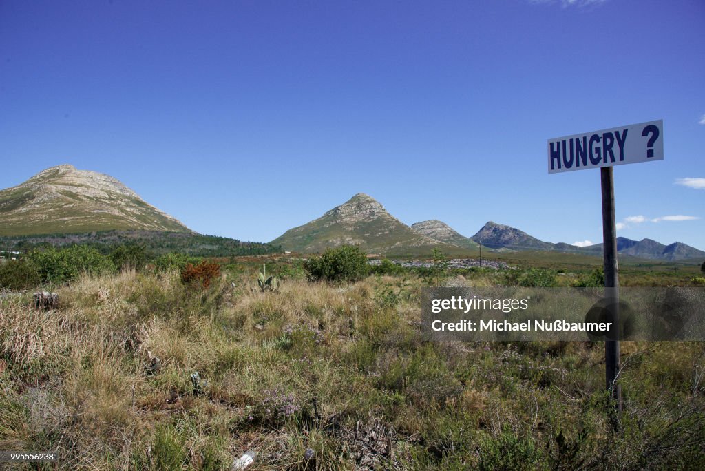 Hungery Sign Hungry Sign High-Res Stock Photo - Getty Images
