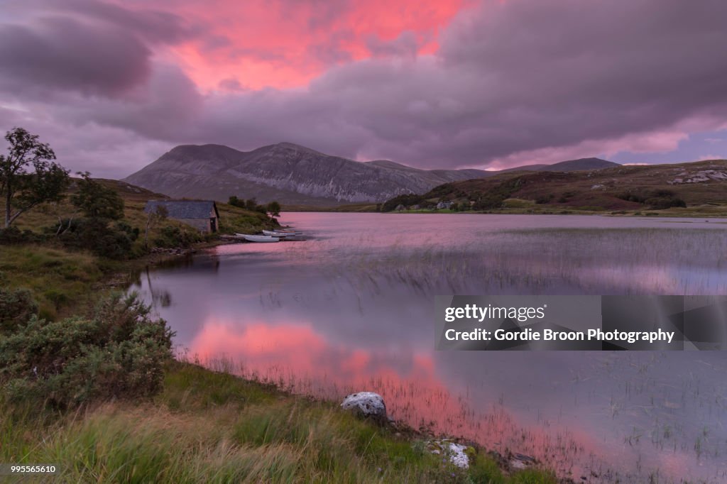 Stack Point Sunset A Loch Stack Sunset High-Res Stock Photo - Getty Images